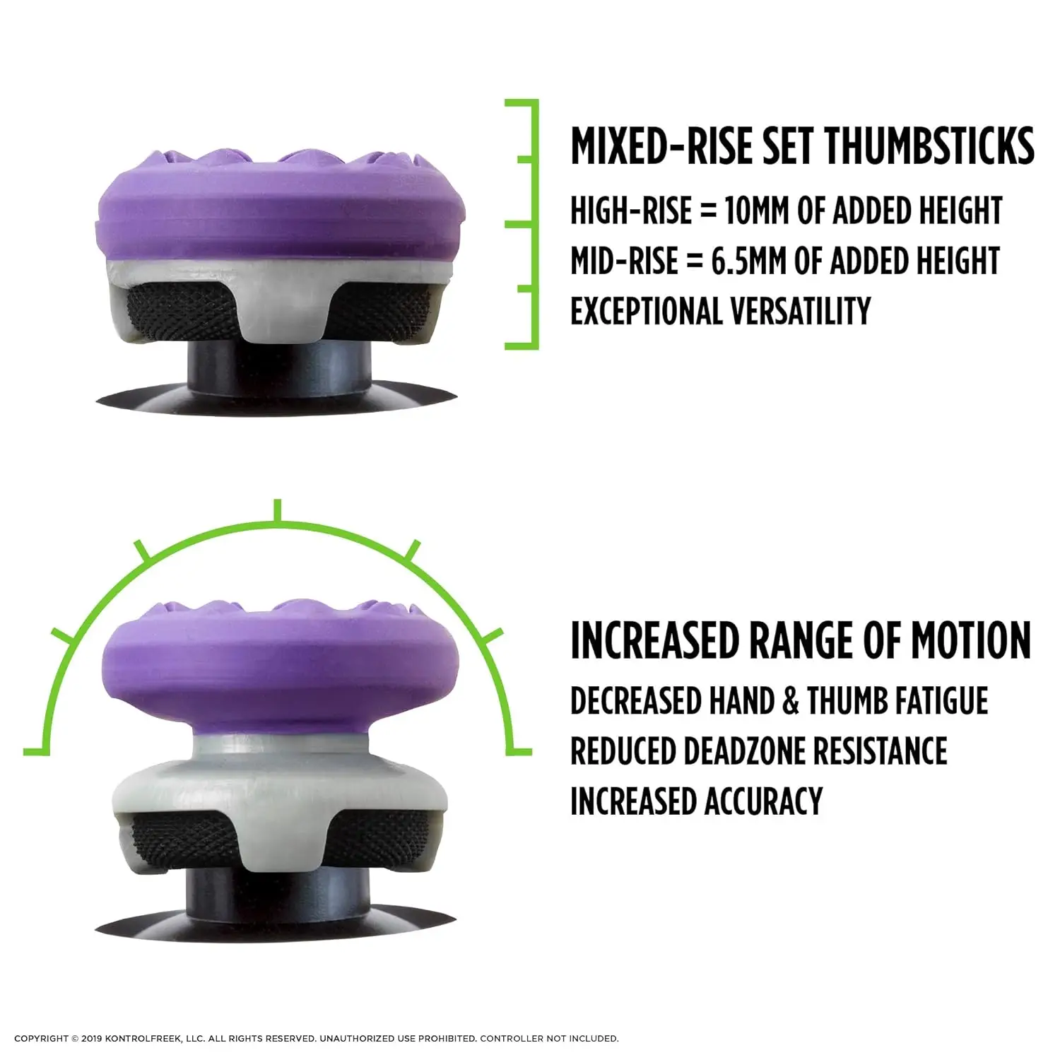 freek galaxy High-Rise Performance Analog Stick for PS4 PS5 Galaxy Joystick High-Rise Performance Analog Stick Controller view 2