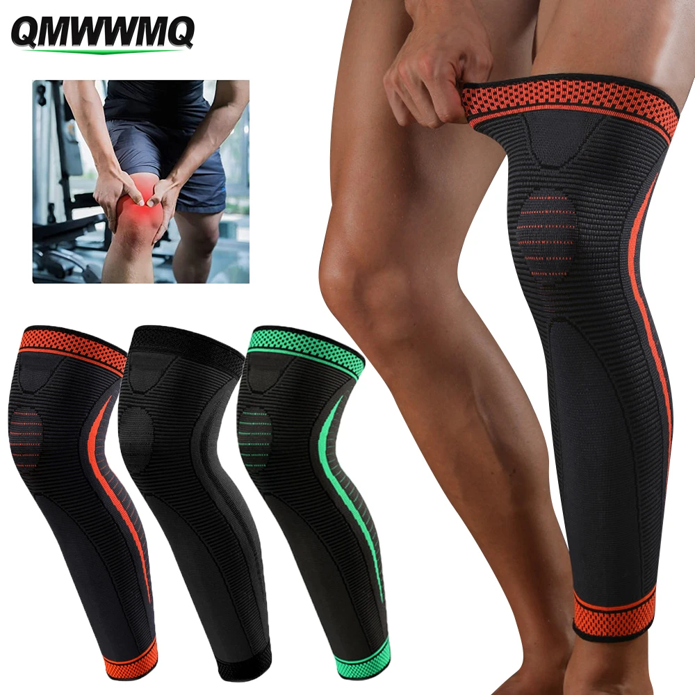 1Pcs Compression Leg Sleeves, Leg Knee Long sleeves Knee Support for Football Baseball Basketball Running Cycling Weightlifting