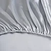 100% Mulberry Silk Fitted Sheet Deep 25cm Mattress Protector Solid Color Multi Size 5