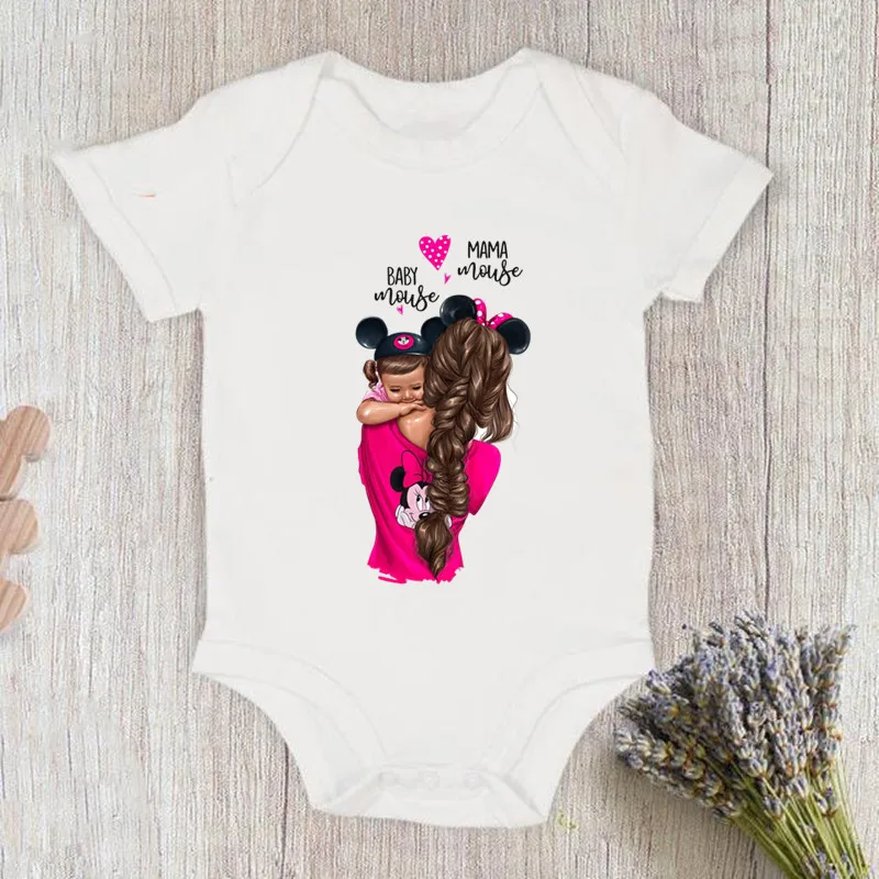 Cotton Baby Born Clothes Super Mom Love Hug Bodysuit For Newborn Infant Aesthetic Harajuku Comfy Baby Girl Clothes Romper