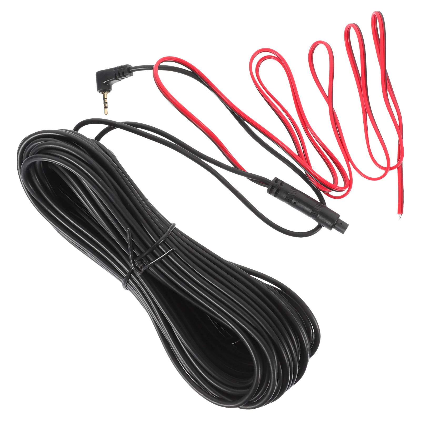 15M Car Recorder Extension Cable 2.5mm Rear View Backup Camera Wire for Van Driving Safety Plastic Term