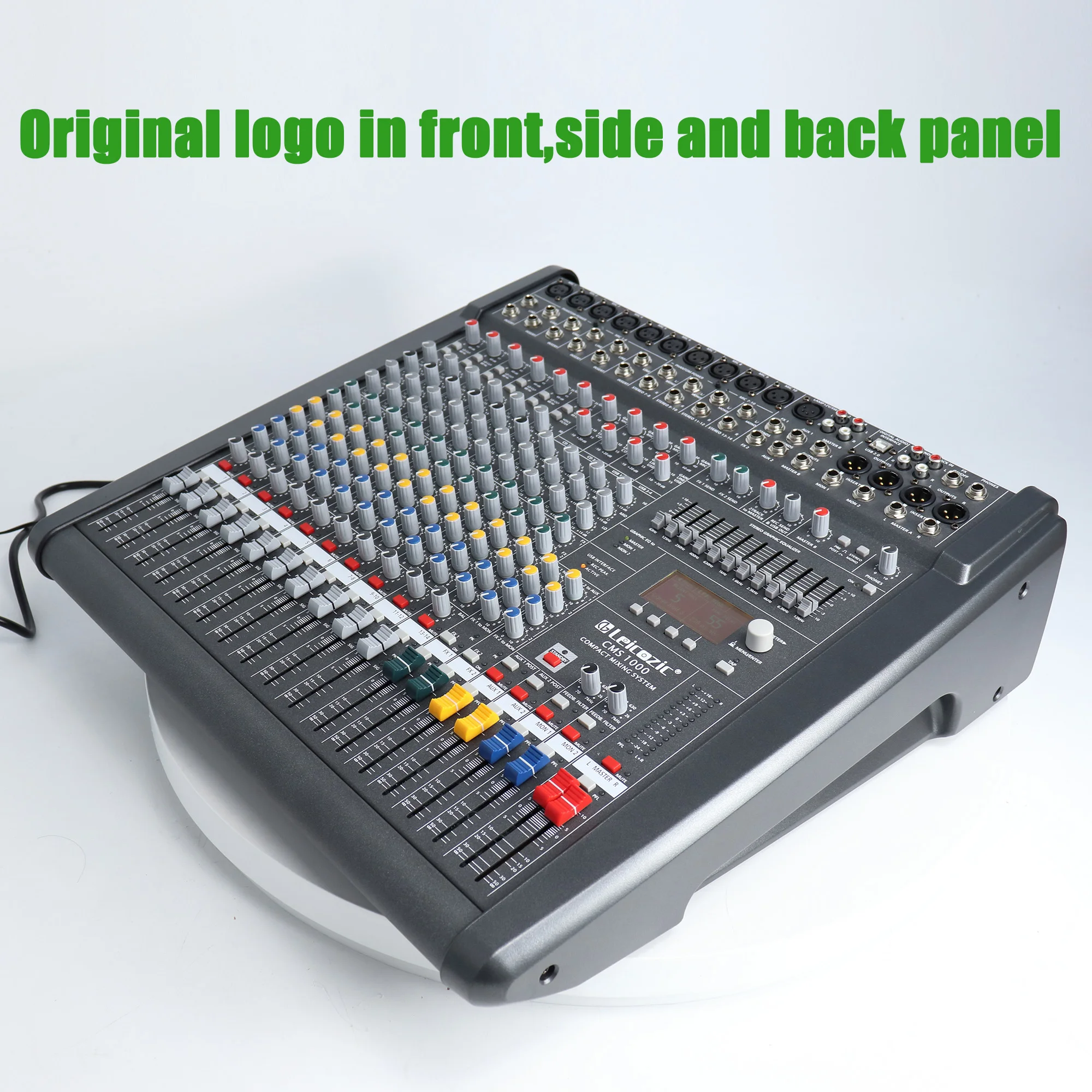 Audio Mixer Leicozic PM1000-3 / CMS1000-3 Professional Powered Mixing Console Amplifier 1300w * 2 Ampli Mikser 48V Phantom