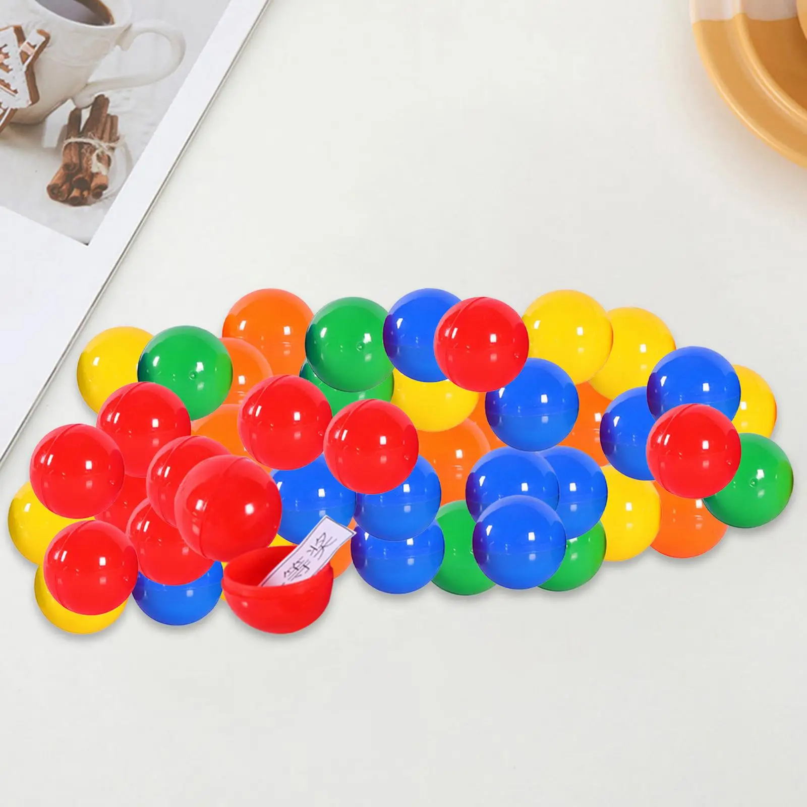 50Pcs Bingo Ball Attachments Replacement Parts Universal Lottery Balls for Entertainment Office Regal Game Birthday Camping