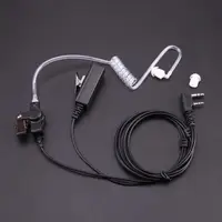 2 Pin PTT MIC Headset Covert Acoustic Tube In-ear Earpiece Headset For Kenwood For Baofeng UV-5R Two Way Radio Accessories ﻿ - Image 2