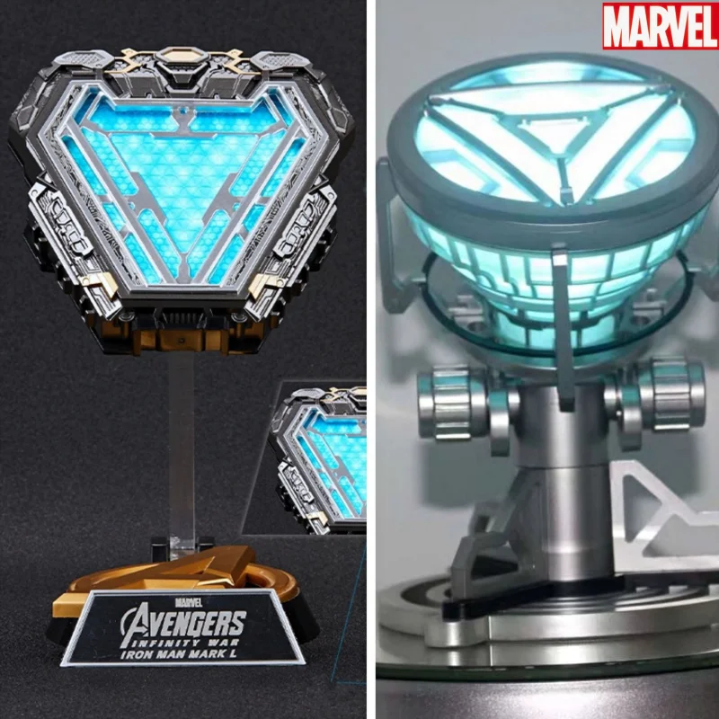 New Iron Man Mk50 Reactor 1:1 Indossabile Chest Light Marvel Avengers 4 Arc Reactor Tony Stark Heart Of Mark Figure Led Toy Gift