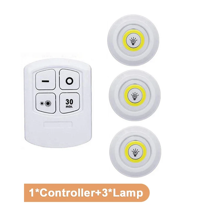 LED ضوء تحت الكابين لاسلكي للتحكم عن بعد عكس الضوء...