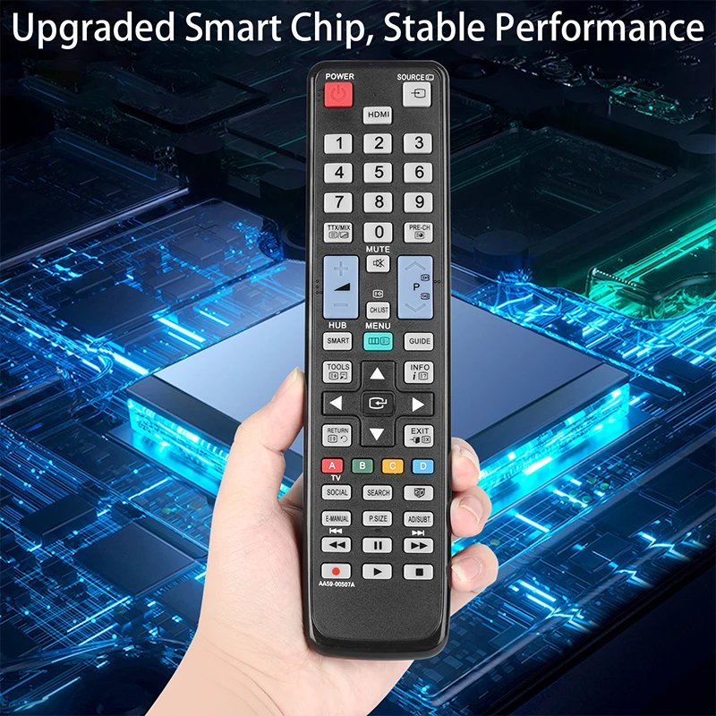 Controle Remoto Compatível com tv Samsung Ua32d6000 Ue32d6100 Ue46d6120 Ua32es6200m Ua32es6220m Ua40es6200m Ue50es63 Aa5900507a - Image 3