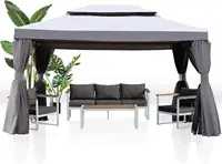 Grand Patio 10x13 Gazebo for Patios Outdoor with Mosquito Netting and Curtains Canopy for Deck Backyard Garden Lawns 1