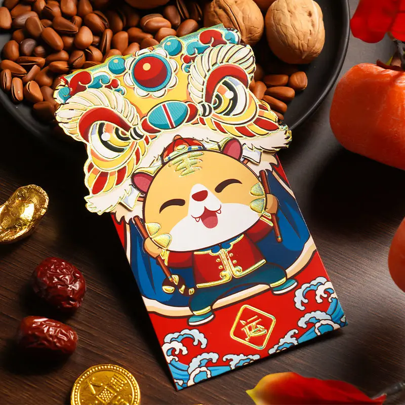 Heavy Duty Chinese New Year Red Envelopes 2024 Red Pocket Envelopes Chinese  Red Packets Hong Bao Envelopes Lucky Money 6PCS