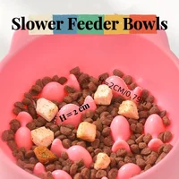 Cat Food Bowl, Rice Bowl, Slow Food, High Feet, Anti Choking Bowl, Cat Basin, Anti Choking, Anti Choking Neck, Relieve Anxiety 2