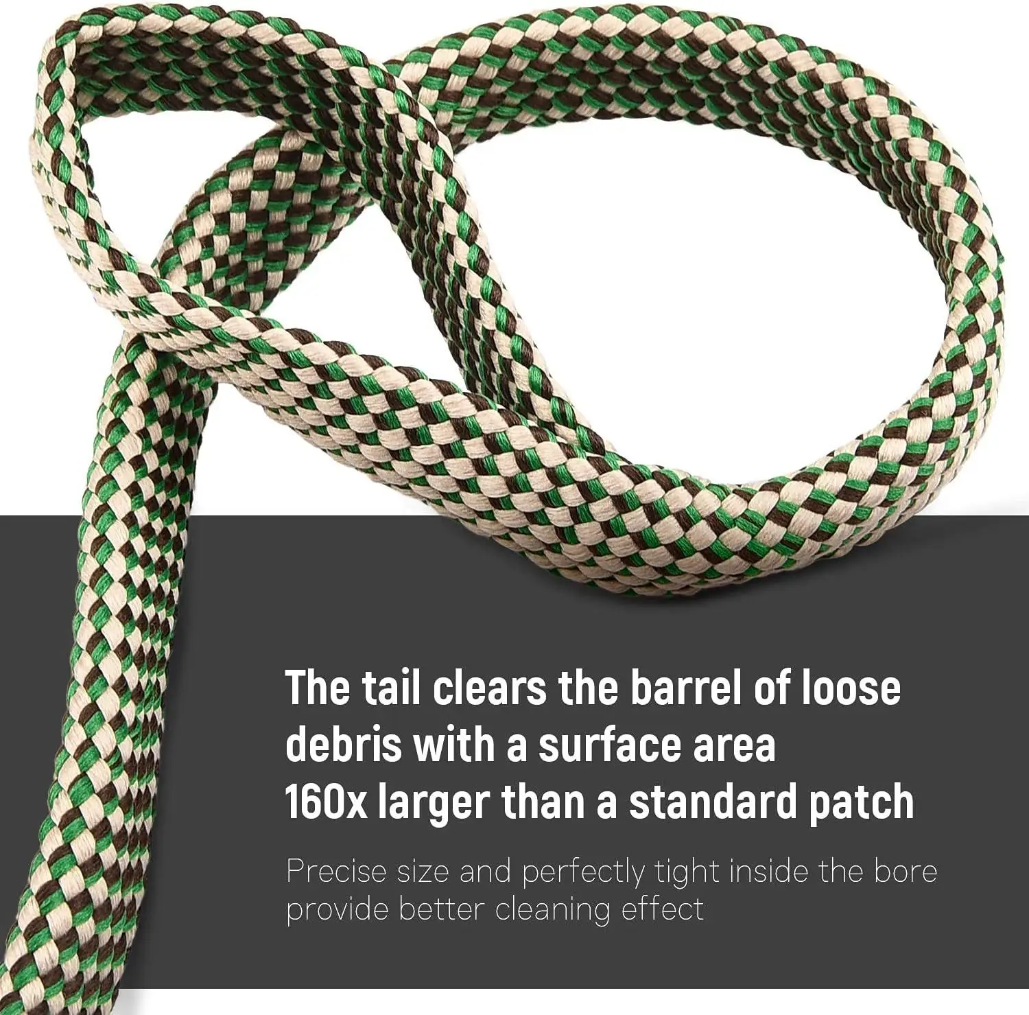 Gun Barrel Wipe Cleaning Rope .22 Cal.223 12GA Rifle Cleaning Brush Kit Tool for Rifle Barrel Calibre Hunting Accessories
