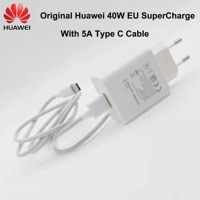 Chargeur + Câble USB pour smartphone Huawei P40, P40 Pro / P30, P30 Lite /  P20, P20 Pro, P20 Lite / P10 / P9 / P8 / Mate 30, Mate 30 Pro / Mate 20,  Mate 20 Pro