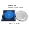 LOMINT Blue Color Box Hookah Aluminum Foil Paper With Hole Fully Holed Diameter 12cm Thickness 0.02mm 0.03mm 3