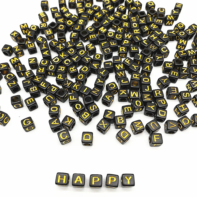 Alphabet Letter Beads 100pcs for Jewelry Making Diy Handmade Bracelets Accessories letter beads