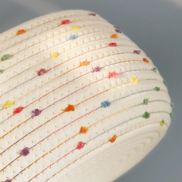 25X16Cm Enjelwang Finom Szövésű Minta Tároló Táska Fedővel Északi Pamut Fonal Kosár Doboz Egyéb Szervező - Image 5