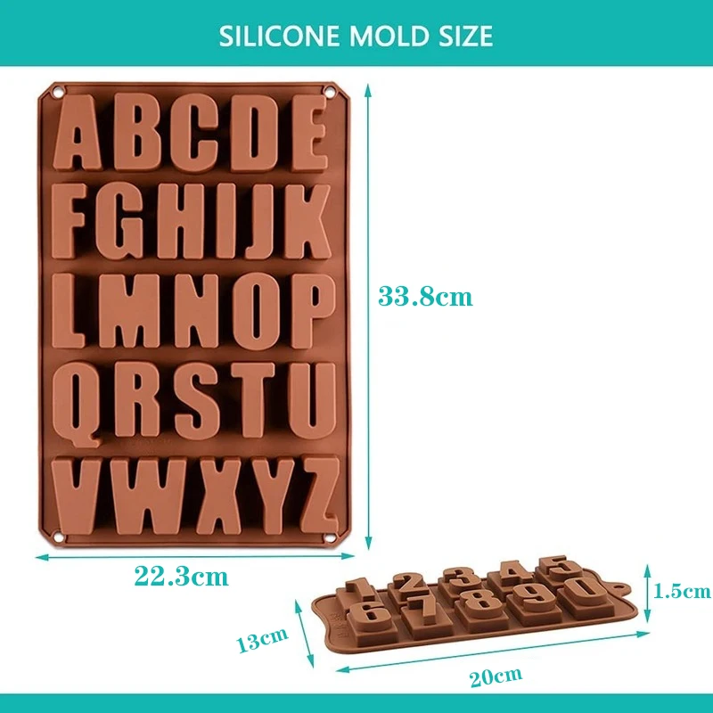 Chocolate Mold Candy Molds Silicone Shapes of Letter Algeria