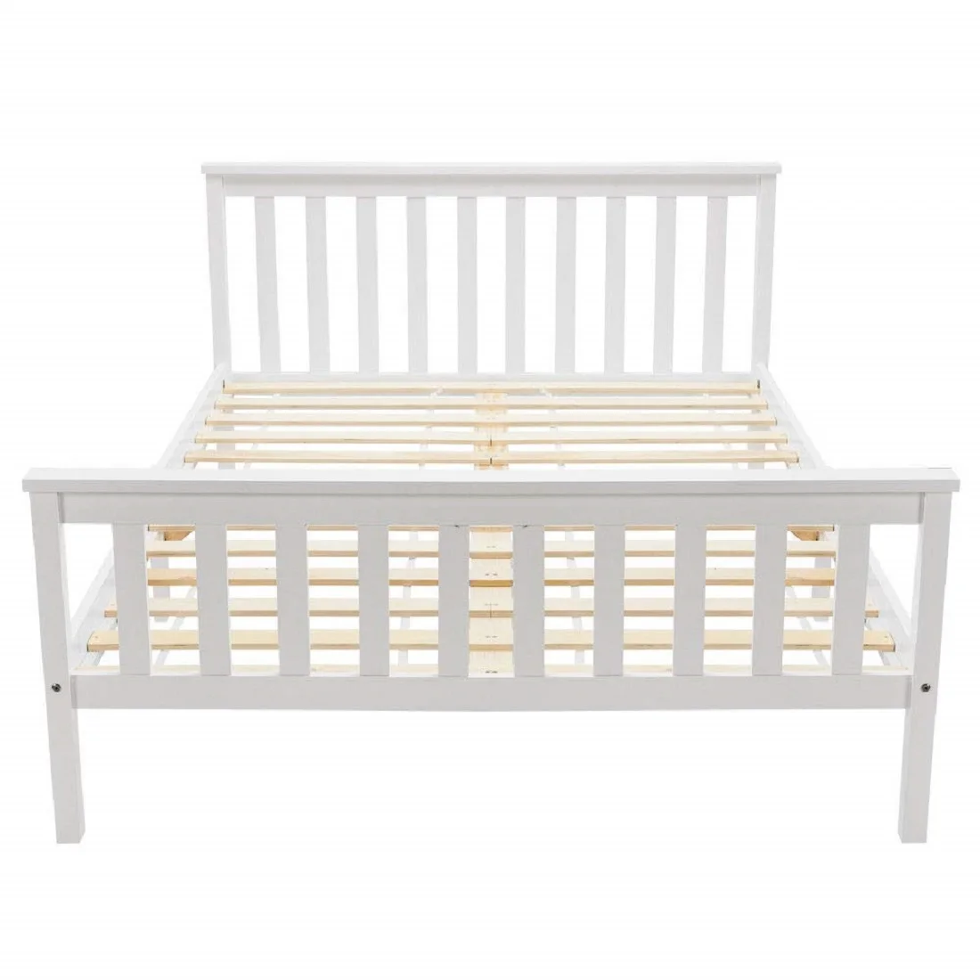 Double Bed Wooden Bed Solid Wood Bed With Slatted Rostation, Jawbed For Adults Children Teenagers – Detail 5
