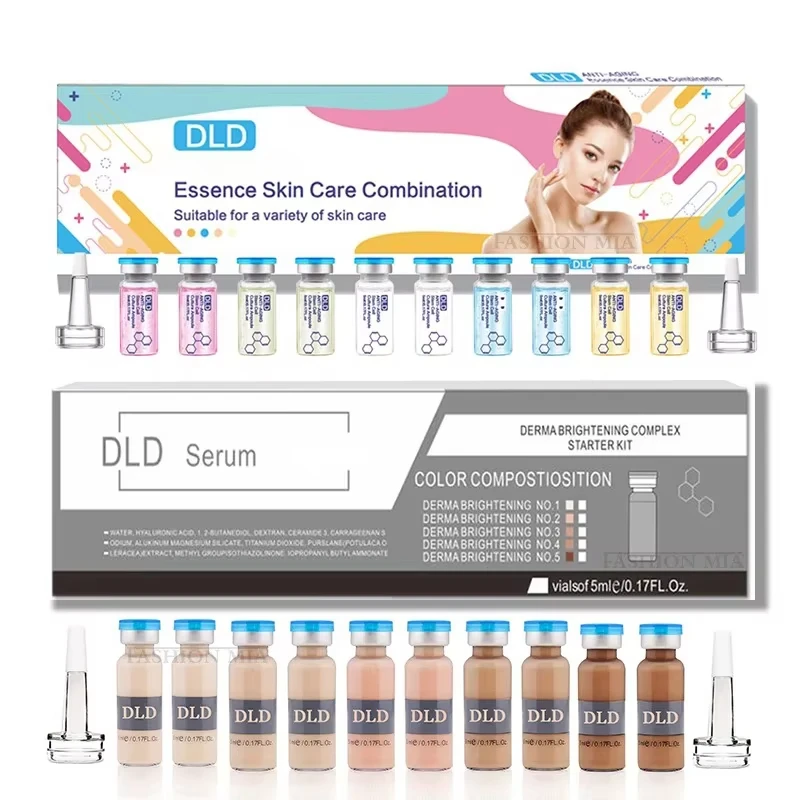 10 vials Korea 5ml BB Cream Glow Essence Beginner Starter Kit Liquid Foundation Moisturizing Hydration Skin Rejuvenation Beauty