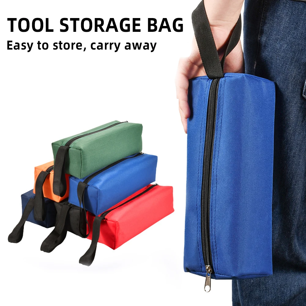 

1pc Hand Tool Bag Small Screws Nails Drill Bit Metal Parts Tools Bags Waterproof Canvas Instrument Case Organizer