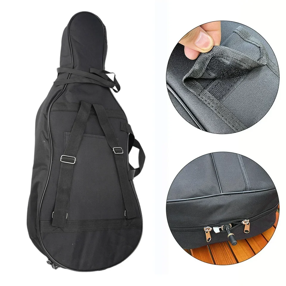 Housse De Transport Imperméable Pour Violoncelle 1/4 – Avec Sangles De Sac à Dos Et Poches