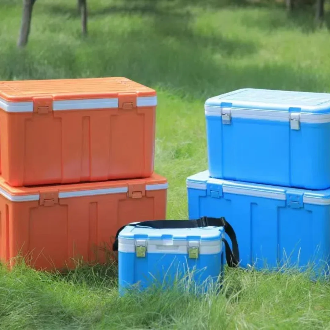 Portable Plastic Insulation Cooler Large Capacity PP Insulation Cooling Box for Wine Beach Fishing Camping UseCooler Box