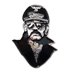 Lemmy Rock Band Enamel Pin - Stylish Metal Brooch Jewelry Accessory (D)