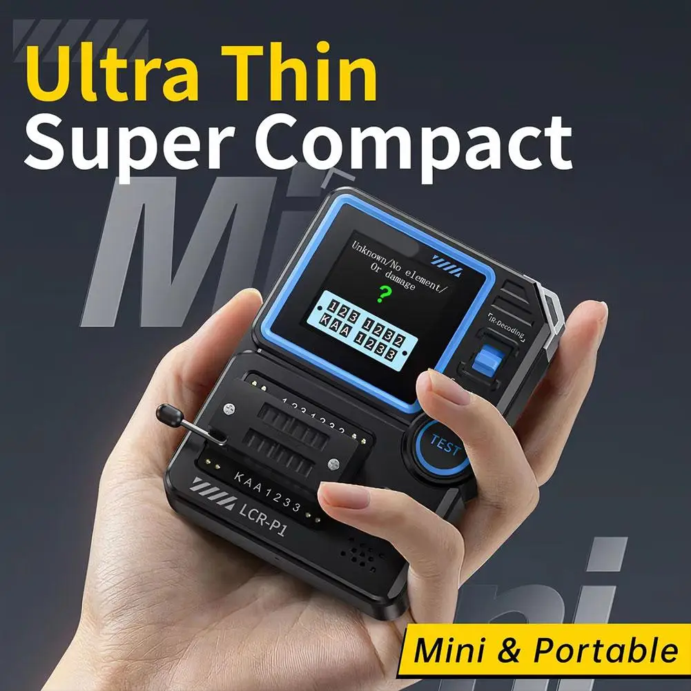 LCR-P1 Transistor Tester Multifunction Diode Triode Capacitance Resistance Meter LCR Meter NPN PNP MOSFET IR Tester transistor tester