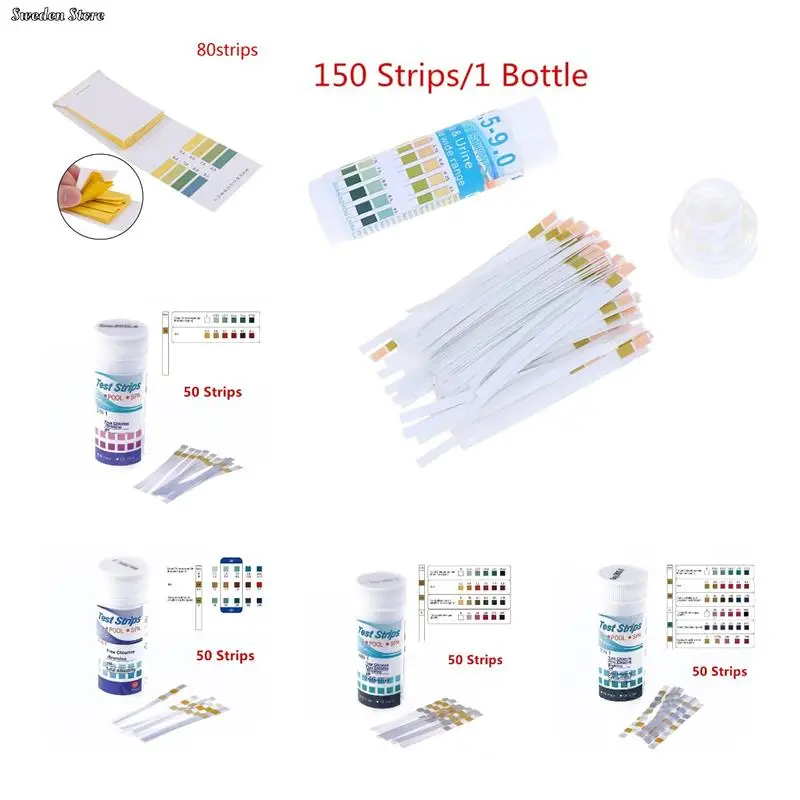 Hot Selling 150 Strips Bottled PH Test Paper Range PH 4.5-9.0 For Urine & Saliva Indicator