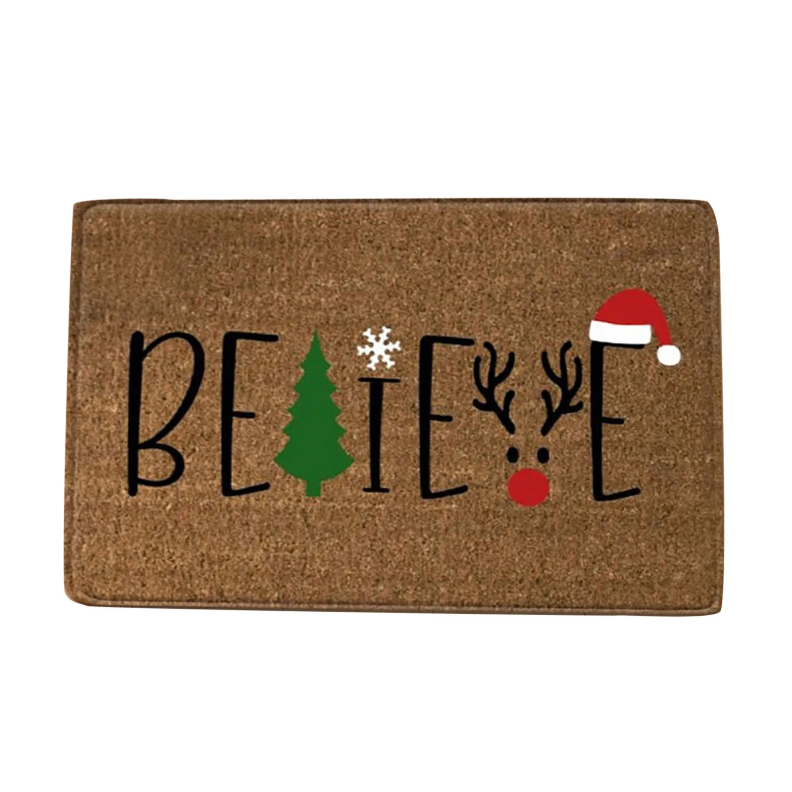 Enfeites De Natal Christmas Festival Decoration Front Door Carpet Indoor Outdoor Anti-Skid Mat Christmas Decorations