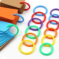 Creative Ring Hoops Plastic Loose-leaf Multi-function Circle Book Hoops Binder Supplies Binding For Colorful Office Albums Gift
