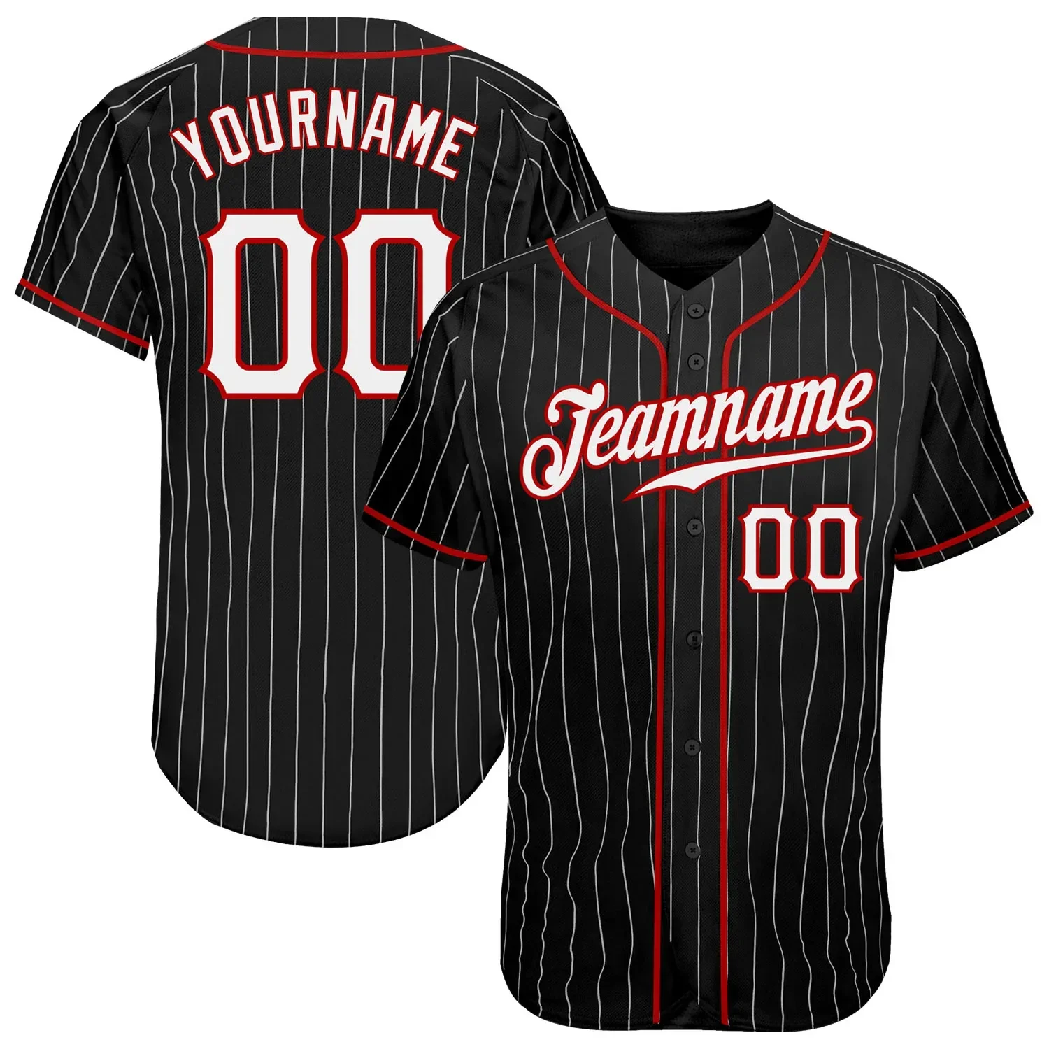 Black Colorful Custom Baseball Jersey Shirt 3D Printed for Men and Women Shirt Sport Unisex Tops