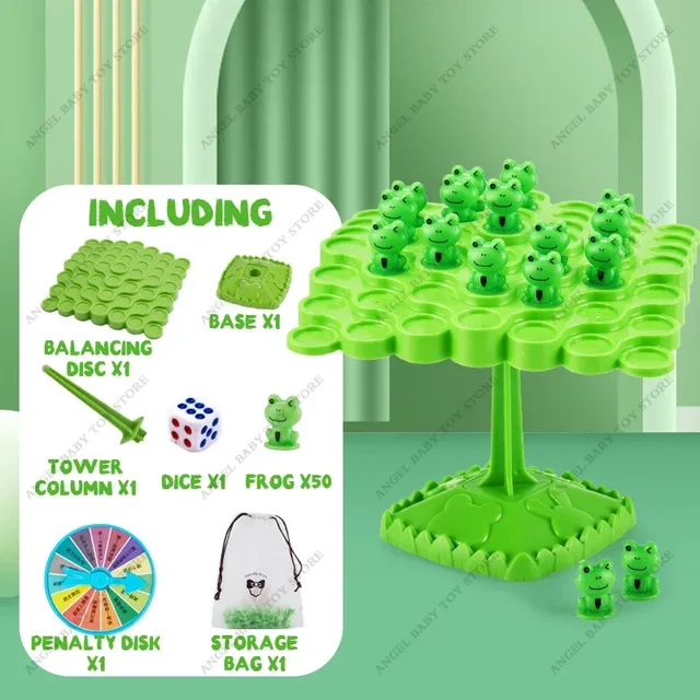 몬테소리 개구리 밸런스 나무: 가족 친목을 위한 재미있는 교육용 게임