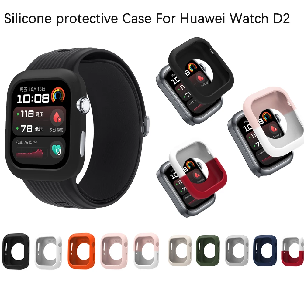 Soft Silicone Case Cover for Smartwatch - Shockproof Protector Shell with Hollow Design