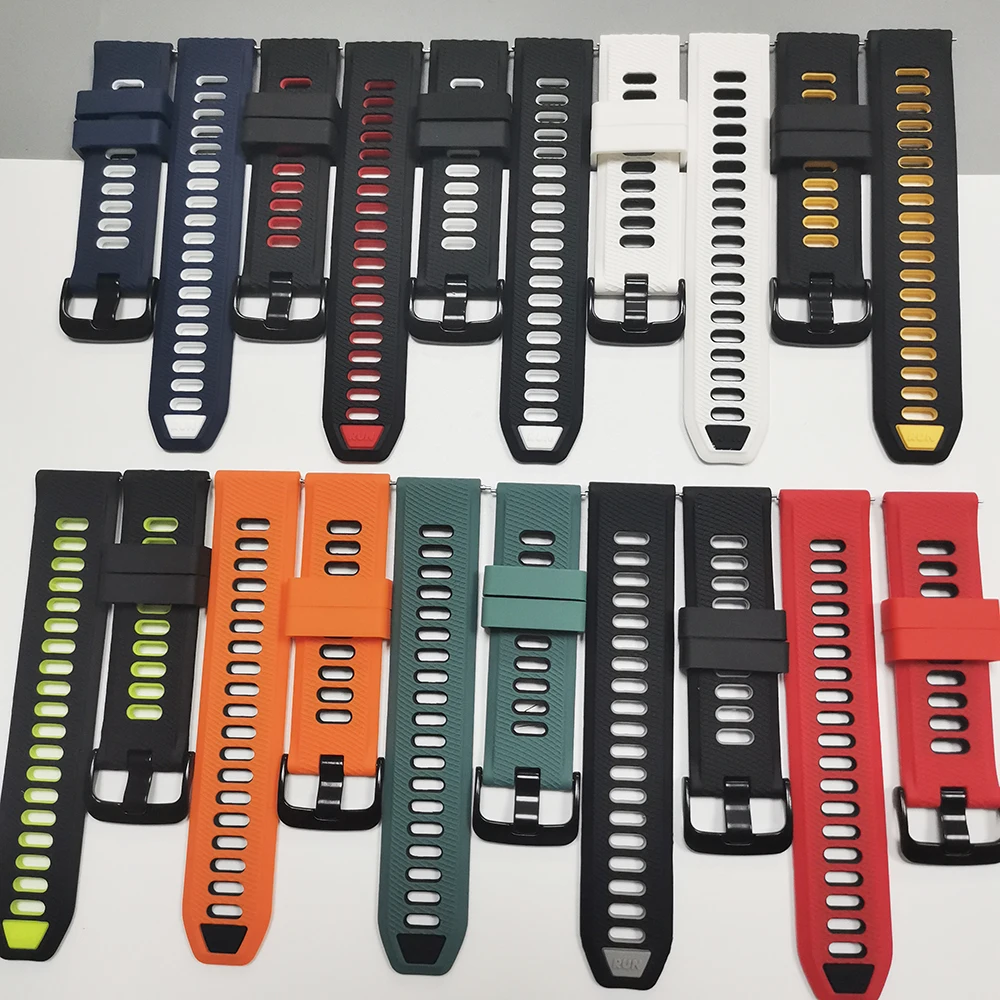 22mm Sports Silicone Watch Band - Durable and Stylish Bracelet