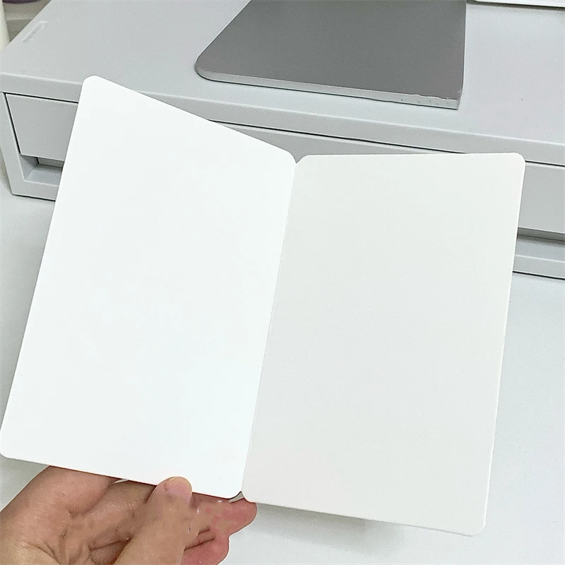 Steves 10pcs Pure White Photoc Card Packaged With Folded Cardboard To Protect The Photocard