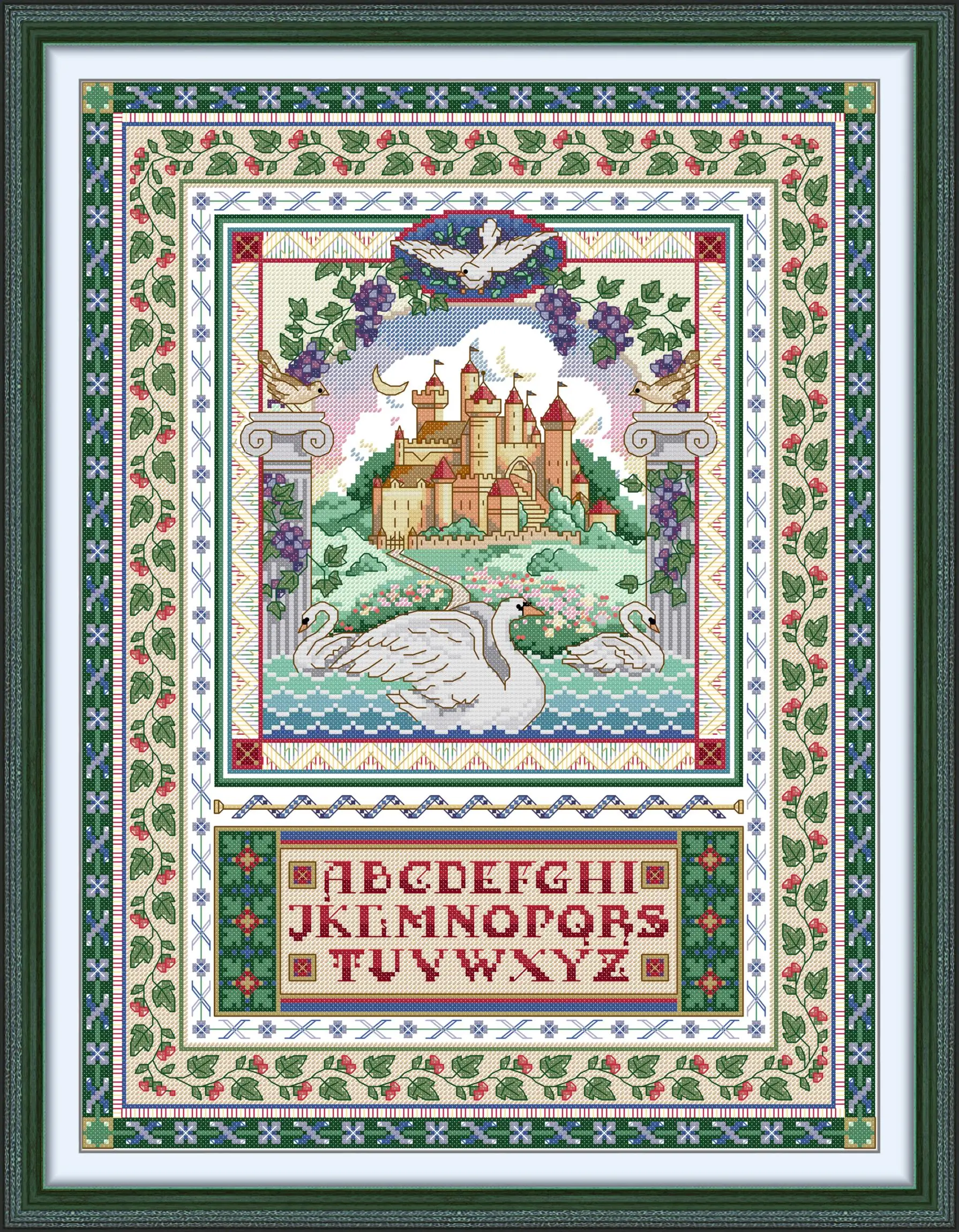Abillyn Kit De Broderie Au Point De Croix Motif Soleil Et Lune étoiles