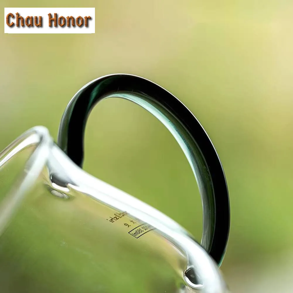 350ml Transparent Glass Teacup with Lid Creative Filter Mug Personalized Water Jug Three Piece Set Personal Office Mug Drinkware