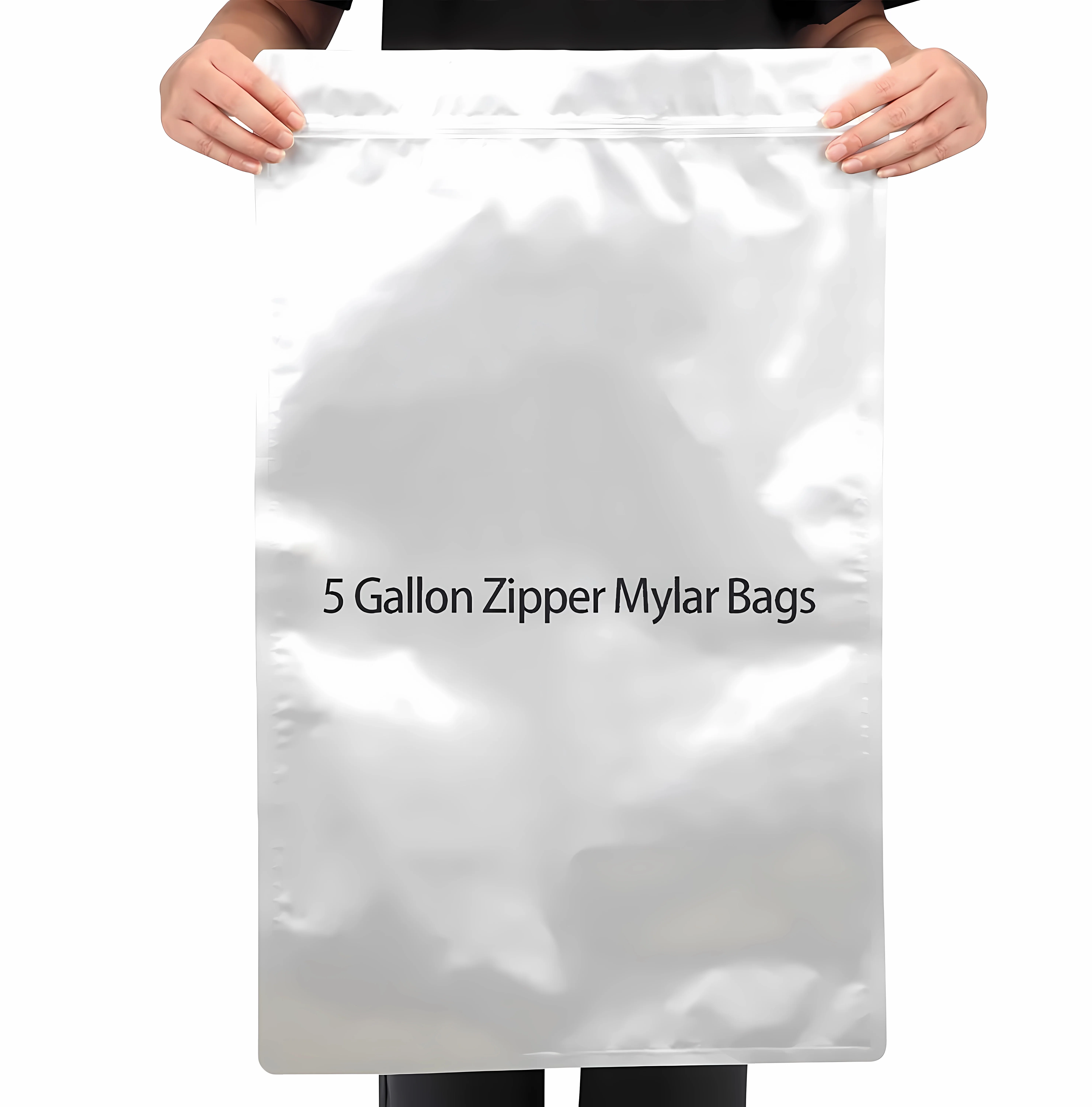 10 Packs 1-5 Gallon Mylar Bags Resealable Aluminum Foil Bags
