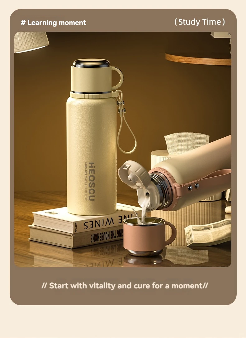 Thermos Water Bottle Insulated Bottles Vacuum Flasks Smart Bottles Stainless Steels Coffee Cups Thermos Flask Keep Hot And Cold