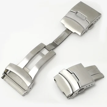 세이코용 접이식 걸쇠, 시계 액세서리, 솔리드 스테인리스 스틸 걸쇠, 시계 밴드 버클, 18mm, 20mm, 22mm, 24mm