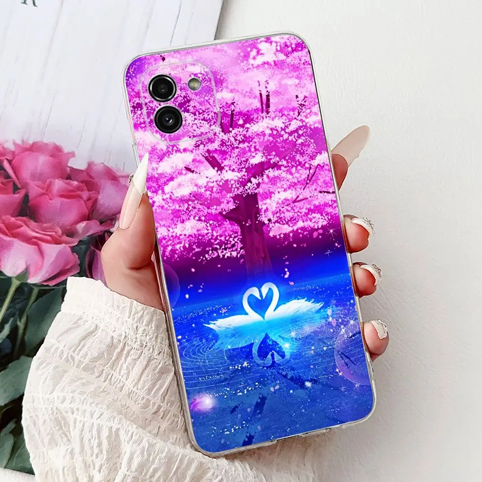 Clear Luxury Flower Painted Phone Case - Cute and Funny Design Cover