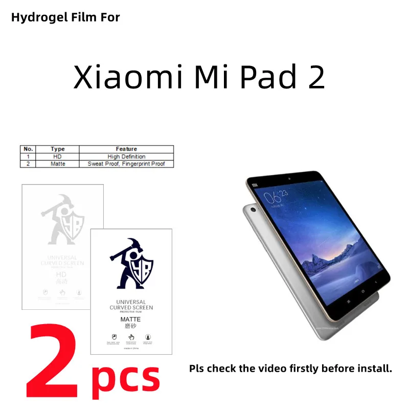 

2pcs Matte Hydrogel Film For Xiaomi Mi Pad 2 HD Screen Protector For Xiaomi Mi Pad 2 Clear/Frosted Full Cover Protective Film