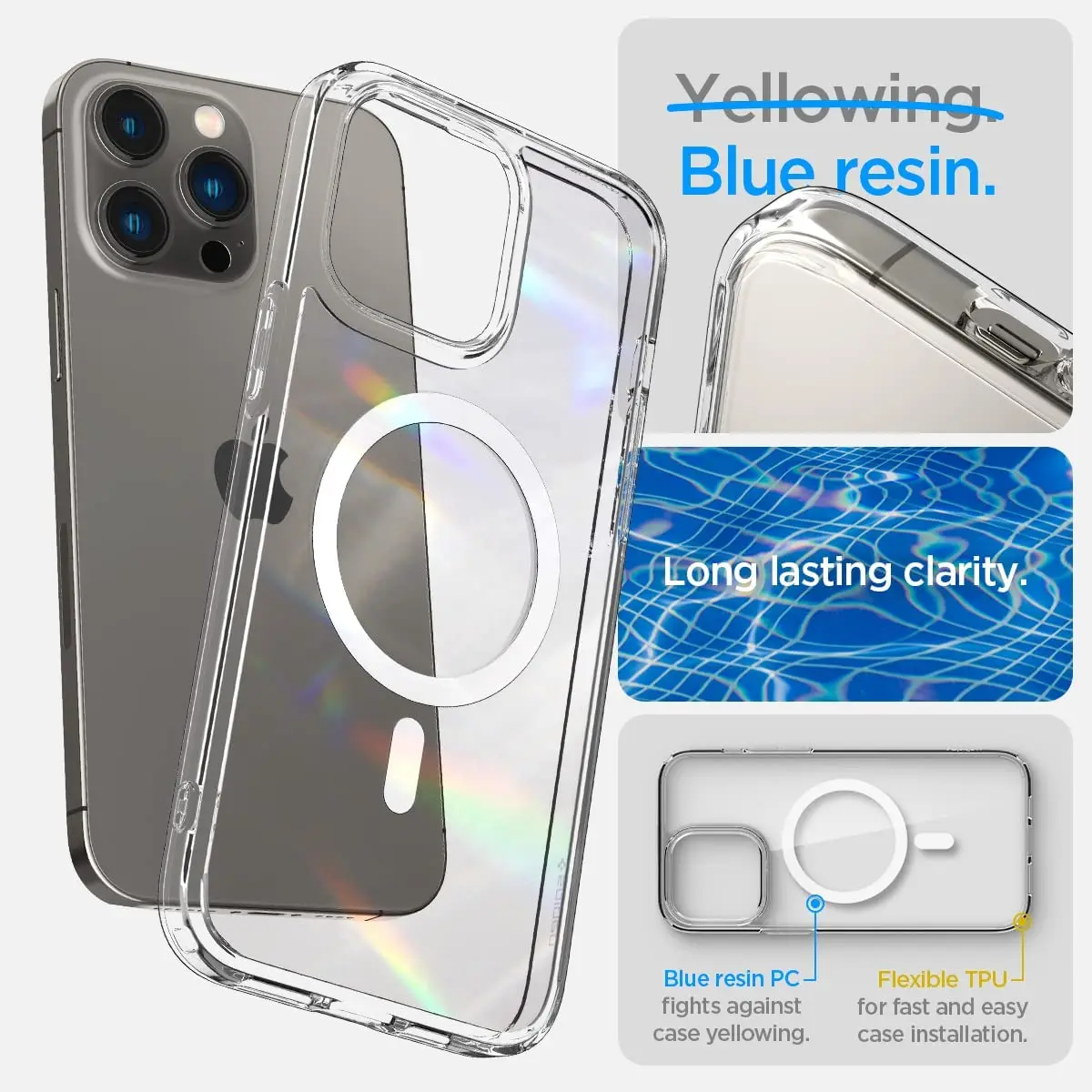 Spigen Funda iPhone 14 Plus Ultra Hybrid Transparente