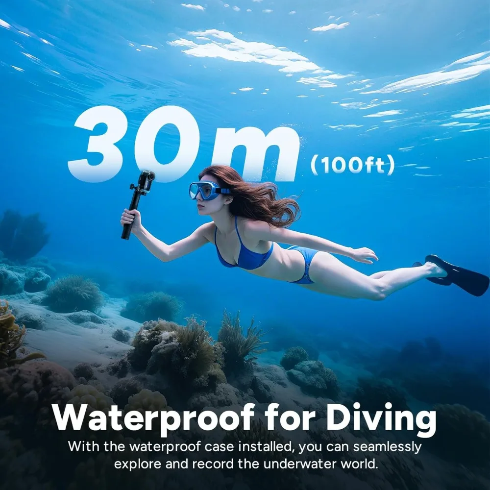 Caméra Action 360° 1080P avec 64GB - Étanche Sport Extérieur
