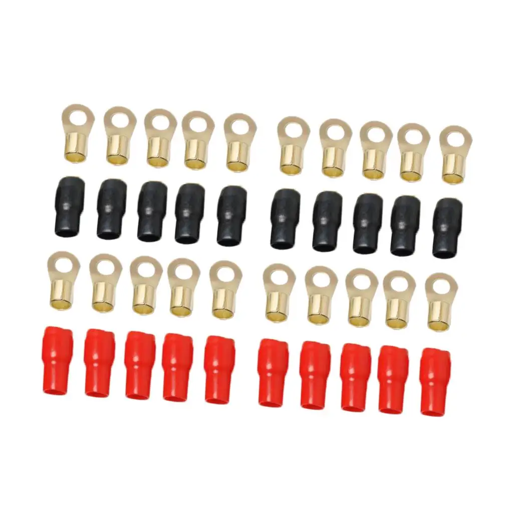 

4 AWG Автомобильный аудио Кабельная вилка Clamp Brass 5/16 "диаметр,