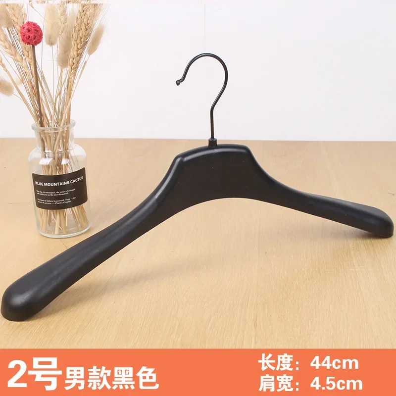 Non Slip Plastic Clothes Hanger with Seamless Wide Shoulders,10pcs 4