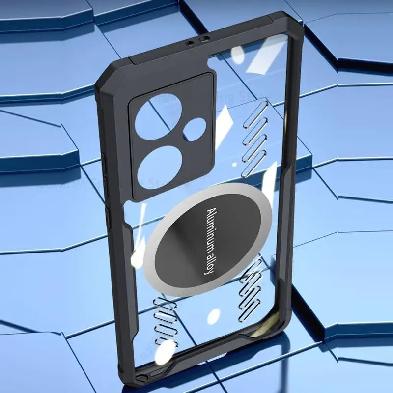 Funda For ZTE nubia Z50 For Magsafe Magnetic Transparent Case For Nubia Z50 Z30 Z40 Pro Cooling Heat Dissipation Magsafing Cover