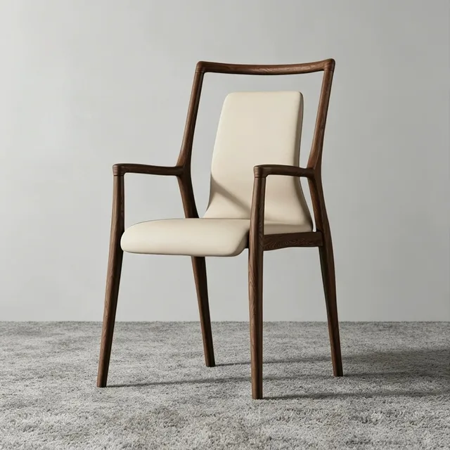 Fauteuil confortable, chaises de salle à manger, chaise de salle à manger au design moderne et relaxant, mobilier minimaliste pour salle d'attente et salle à manger 1