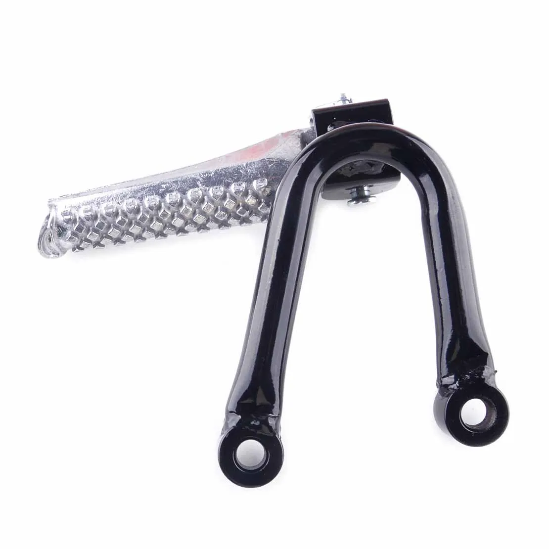 Durable 2Pcs Rear Passenger Foot Peg Pedal Bracket Side Stand Support Modified Parts for Cross-Country Motorcycle Di