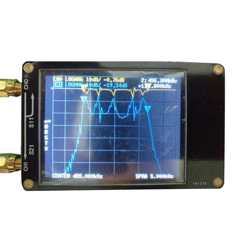 Vector Nanovna-H Vector Network Antenna Analyzer 10Khz-1.5Ghz Mf Hf Vhf Uhf Con Sd Card Slot Spectrum Tester 5V 120Ma
